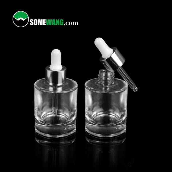 glass jars with treatment pump 50ml dropper glass bottles