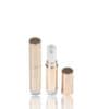 plastic packaging for make up empty lipstick container with clear base wholesale 3.5g rose gold lipstick tube
