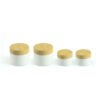 Somewang 250ml recyclable PP Empty Plastic bamboo cap customized jar container lotion cream skincare lip cream hand