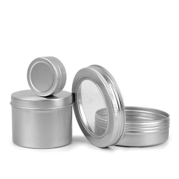 SOMEWANG Custom Metal Tin Aluminum Jars 60 ml Empty Cosmetic Aluminum Tin Jar with Screw Top for Skin Care - Image 4