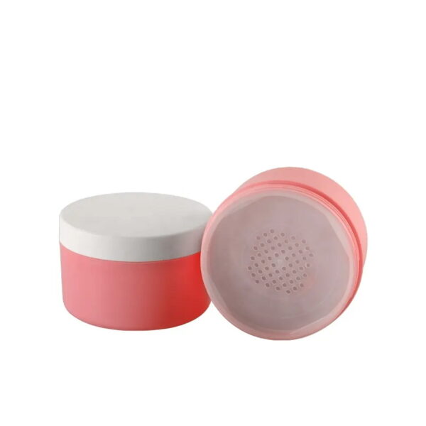 Customizable Cosmetic PP Plastic Jar  100ml Cosmet Loose Powder Jar  For Setting Makeup