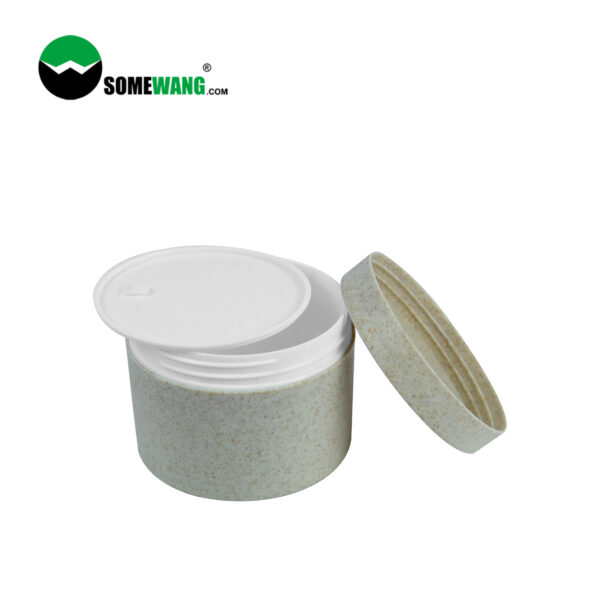 Eco friendly biodegradable cosmetic packaging 30g 250g 100% Wheat Straw Body Face Cream Biodegradable Cosmetic Jar - Image 4