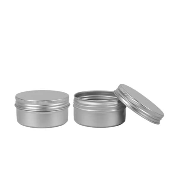 SOMEWANG Custom Metal Tin Aluminum Jars 60 ml Empty Cosmetic Aluminum Tin Jar with Screw Top for Skin Care - Image 5