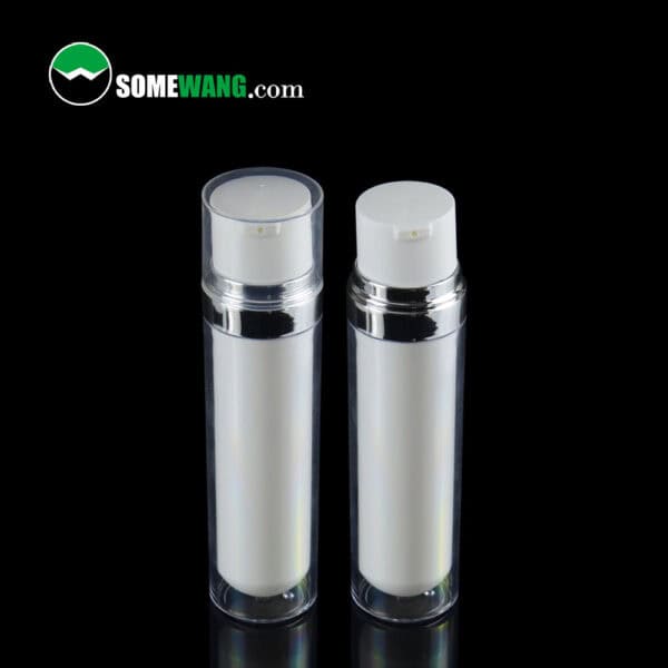 Cosmetic Packing Cylinder PP Plastic Lotion Bottle With Round Cap Airless Bottle For Skin Care For Essential 25ML 50ML - Image 3