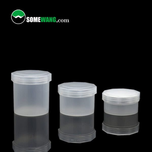 60ml 90ml 120ml 140ml Custom Printing Frosted Polygon Empty Clear Plastic Cosmetic Eye Face Cream Jar Hair Wax&Clay Container