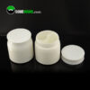 wholesale empty plastic face cream cosmetic eye mask jar with screw lid plastic dual chamber jar