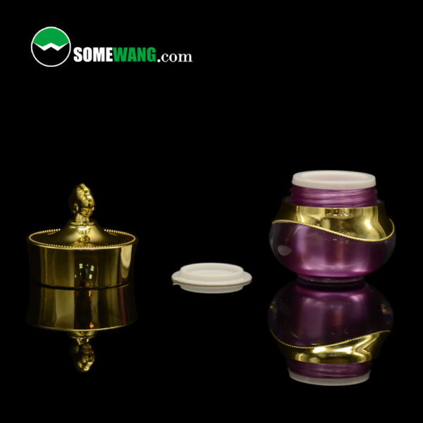 SOMEWANG OEM 5ml luxury Acrylic Jar Cosmetic Skincare Eye Cream Essence Jar Castle Shaped Cap Double-wall Anti-aged Cream - Image 2