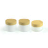 Somewang 250ml recyclable PP Empty Plastic bamboo cap customized jar container lotion cream skincare lip cream hand - Image 3