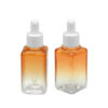 SOMEWANG PETG 50ml square factory direct price double color dropper gradient orange essence oil skincare cosmetic travel toner - Image 5