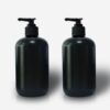 Customized Black empty HDPE plastic cylinder  bottle for shampoo bottle lotion bottle - Image 3