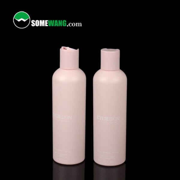 round shoulder PET bottle with disc top cap mist spray bottle cosmetic packaging PET skin care plastic bottles - Image 2