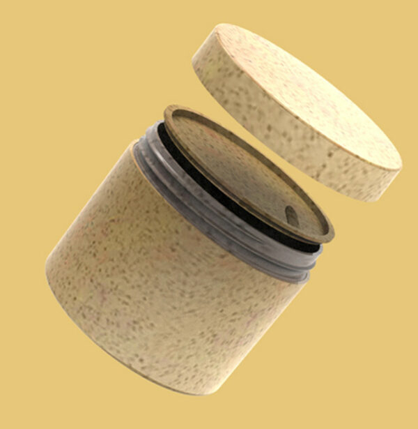 Eco friendly biodegradable cosmetic packaging 30g 250g 100% Wheat Straw Body Face Cream Biodegradable Cosmetic Jar - Image 2