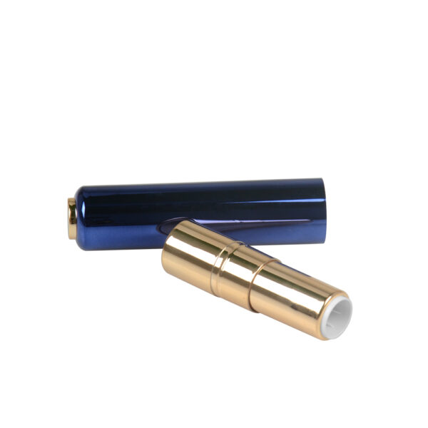 Hot Sale Custom blue and gold Color Empty Plastic Aluminum Push Type Lip Balm Container Lipstick Tube lipstick packaging - Image 4