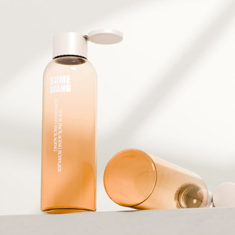 Empty 4oz PET bottle with screw cap for shampoo and lotion.