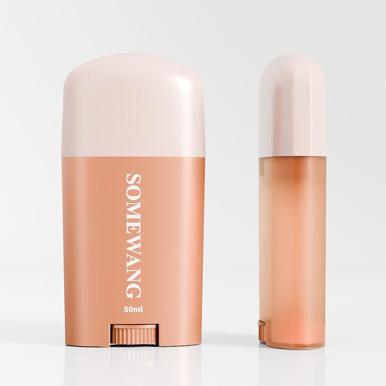 50ml plastic deodorant stick container for skincare packaging.