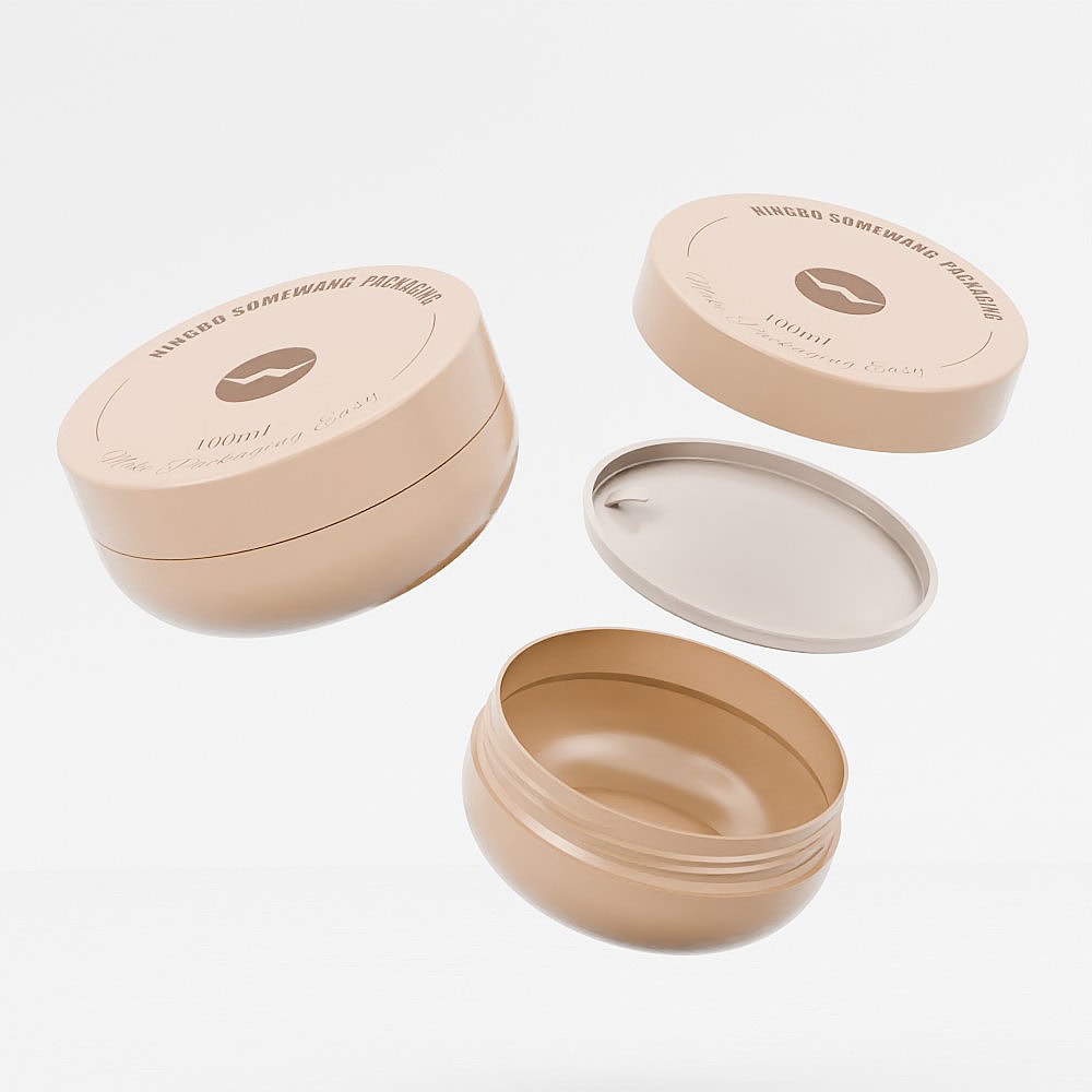 Customized 100ml PP single-wall jar for packaging and storage.