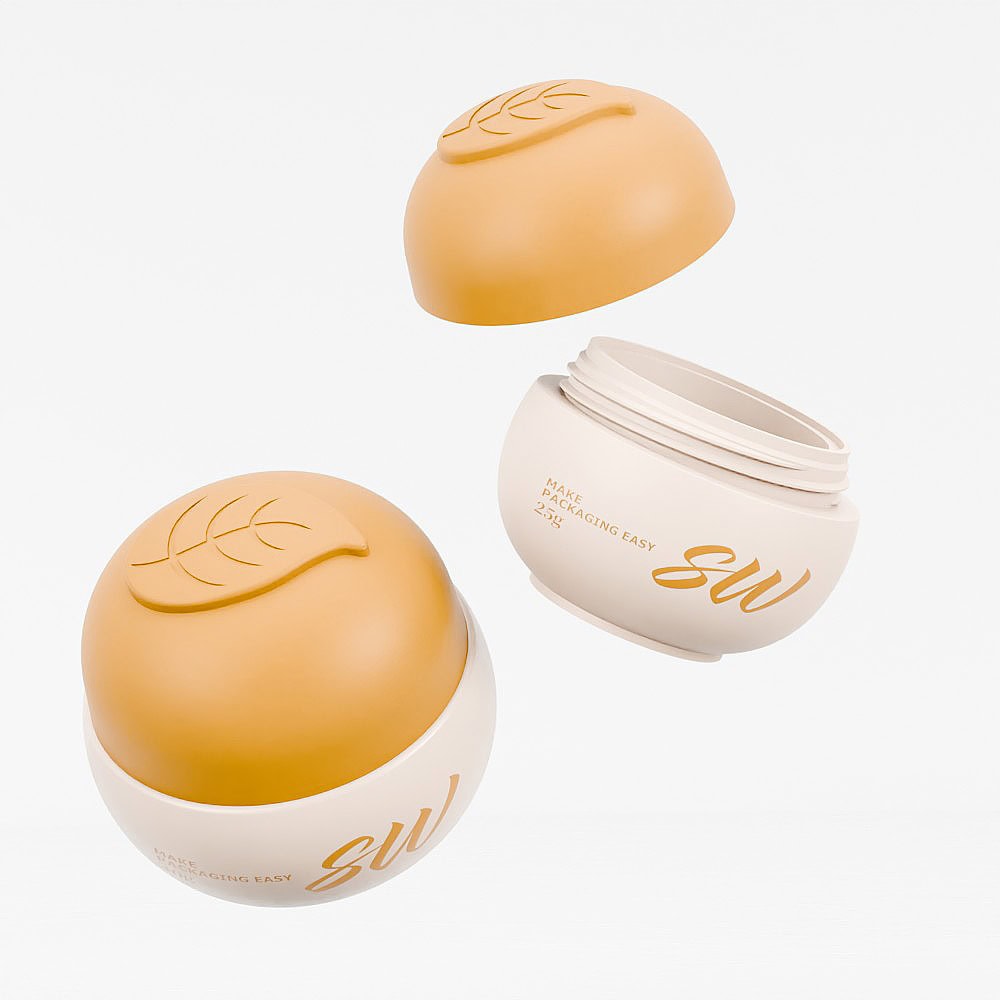 Kid product PP jar with lid, ideal for packaging small items.