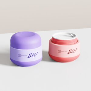30g  Empty PP Plastic Cosmetic Jar Face Cream Container Pot