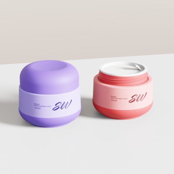 30g  Empty PP Plastic Cosmetic Jar Face Cream Container Pot