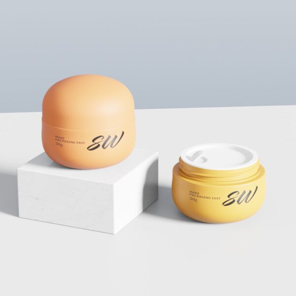 Luxury Wide Mouth Empty 30g Plastic Cream Jar for Face Cream