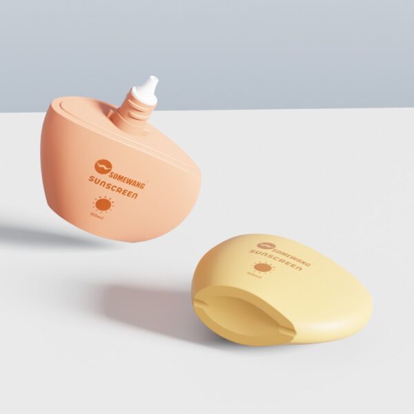 50ML Sunscreen Bottle SpecialShape Squeeze Isolation Cream Bottle with Screw Cap - Image 2