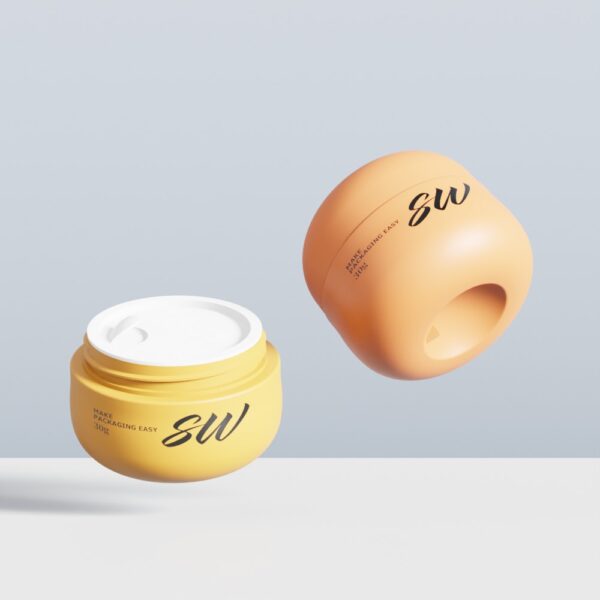 Luxury Wide Mouth Empty 30g Plastic Cream Jar for Face Cream - Image 4