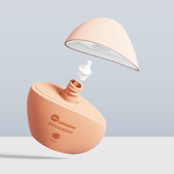 50ML Sunscreen Bottle SpecialShape Squeeze Isolation Cream Bottle with Screw Cap - Image 3