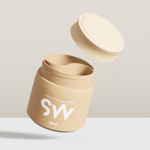 Large Capacity 300G PP Single Layer Cream Jar - Image 3