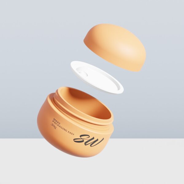 Luxury Wide Mouth Empty 30g Plastic Cream Jar for Face Cream - Image 2