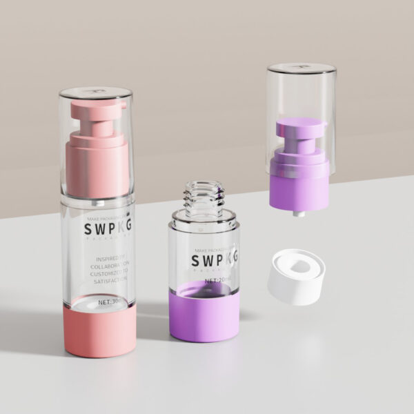 Airless Pump Bottle 15ml 20ml 30ml 50ml  AS Plastic Lotion Cream Bottle for Cosmetic Packaging - Image 2