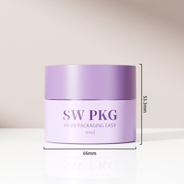 Double-Wall 50g Acrylic Plastic Cosmetic Jars with Caps for Lotion Skin Care Personal Care Face Cream Containers - Image 3