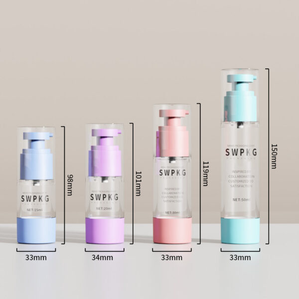 Airless Pump Bottle 15ml 20ml 30ml 50ml  AS Plastic Lotion Cream Bottle for Cosmetic Packaging - Image 4