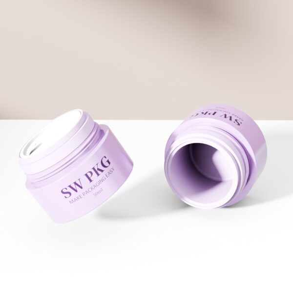 Double-Wall 50g Acrylic Plastic Cosmetic Jars with Caps for Lotion Skin Care Personal Care Face Cream Containers - Image 4