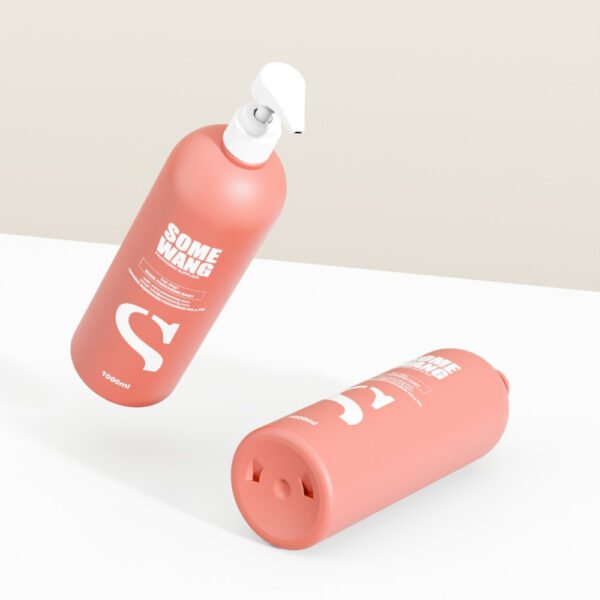 Shampoo Bottle 1000ML Dispenser Colorful Plastic Lotion Bottle for Cosmetic Packing - Image 2