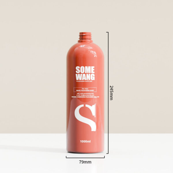 Shampoo Bottle 1000ML Dispenser Colorful Plastic Lotion Bottle for Cosmetic Packing - Image 3