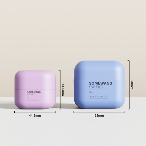 Plastic Jars 15g 30g Luxury Cosmetic Jar with Lids 15ml 30ml Face Cream Jar Packaging - Image 3