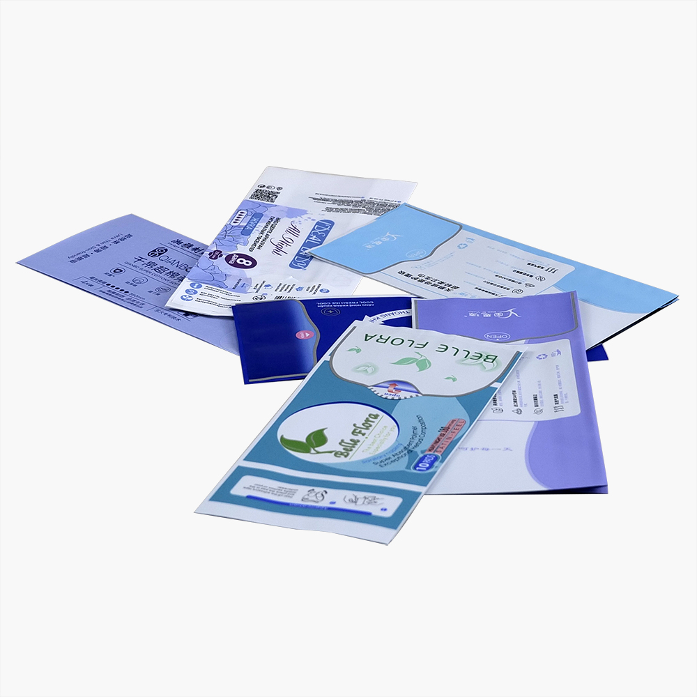 OEM Custom Women Care Products White PE Poly Packaging Sanitary Napkin Packing Bag