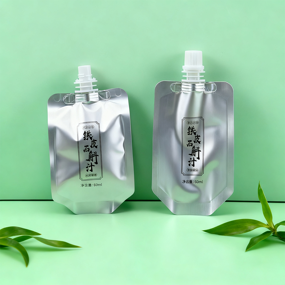 Factory Custom Printing Reusable 50ml 250ml Milk Yogurt Food Grade Plastic Packing Spout Pouch - Image 2