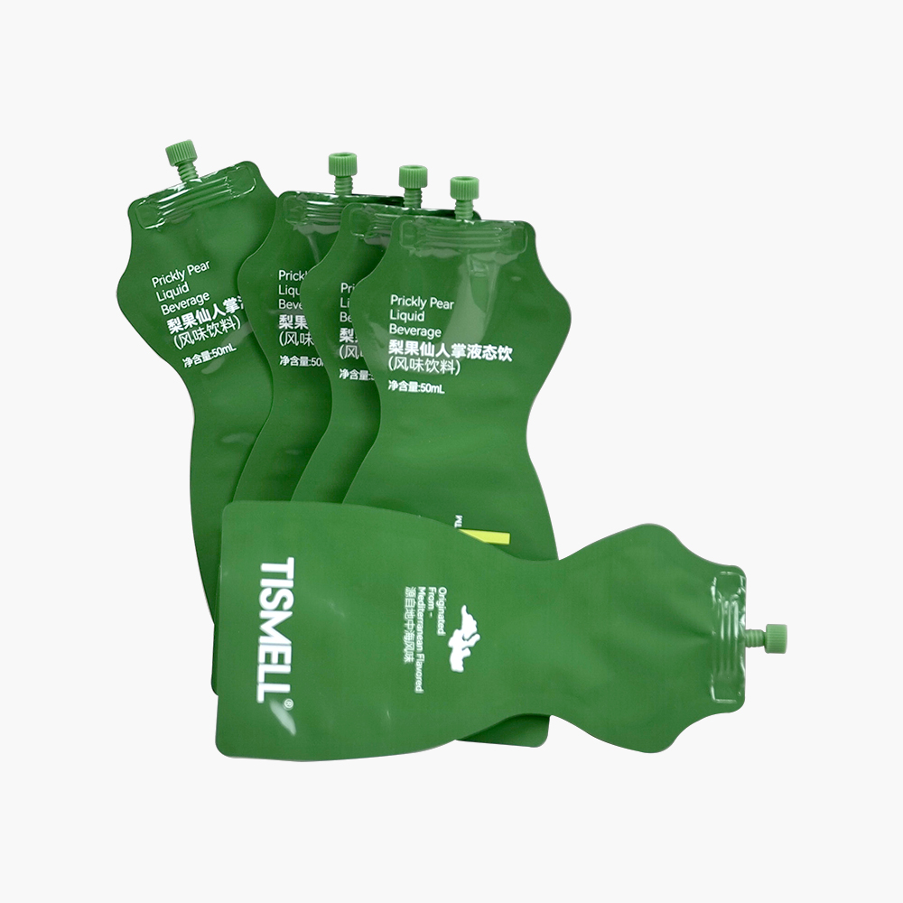 Custom Plastic Fashion Design Special Shape Skin Liquid Packaging Bag Cosmetic Spout Pouch Doypack for Sunscreen Cream Packaging - Image 3