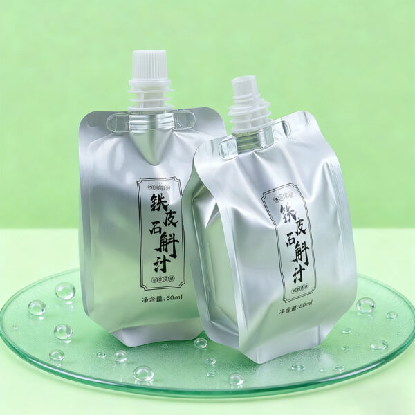 Factory Custom Printing Reusable 50ml 250ml Milk Yogurt Food Grade Plastic Packing Spout Pouch