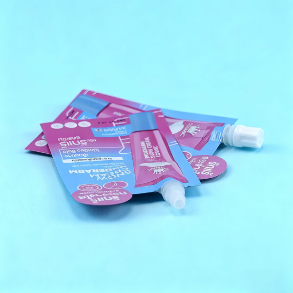 Small Sachet 3g 5g 5ml 10ml Cosmetic Makeup Packaging Spout Pouch Bag with Brush for Lipgloss Mascara Facial Mask Mud Essences