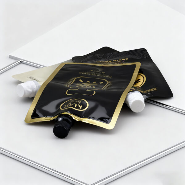 Custom Reusable Plastic Cosmetic Packaging Sample Gel Spout Pouch Tiny Bag