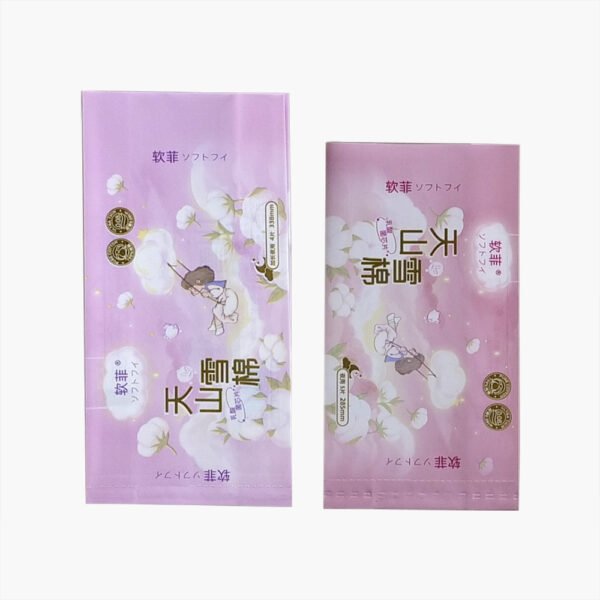 Soft Contact Sanitary pad  Plastic Packaging Bag