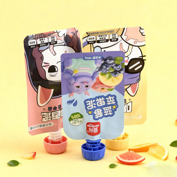 Customized Portable PE Plastic Spray Bag for Face Cream and Sunscreen Pouch