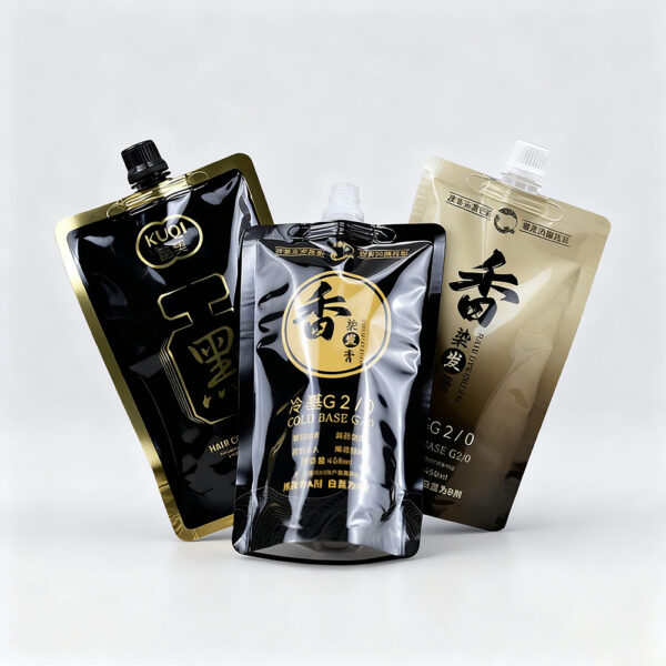 Custom Reusable Plastic Cosmetic Packaging Sample Gel Spout Pouch Tiny Bag