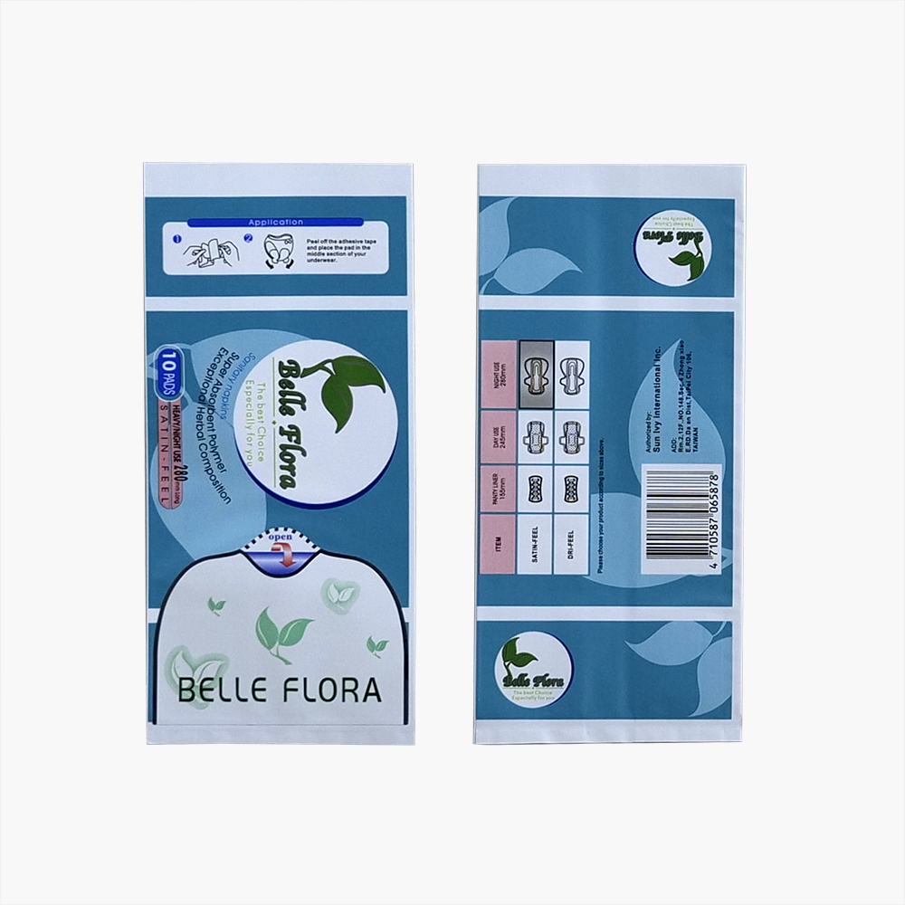 OEM Custom Women Care Products White PE Poly Packaging Sanitary Napkin Packing Bag - Image 4