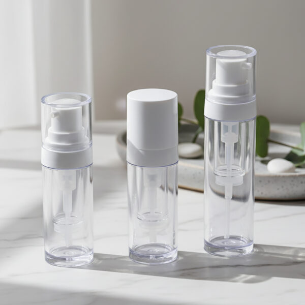 Double Chamber Powder Oil Mixing Bottle Two-in-one Mixing Pump Water Powder Mixed Essence Serum Bottle