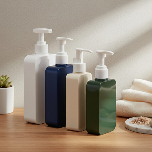 200/300/380ml PETG square shape bottle