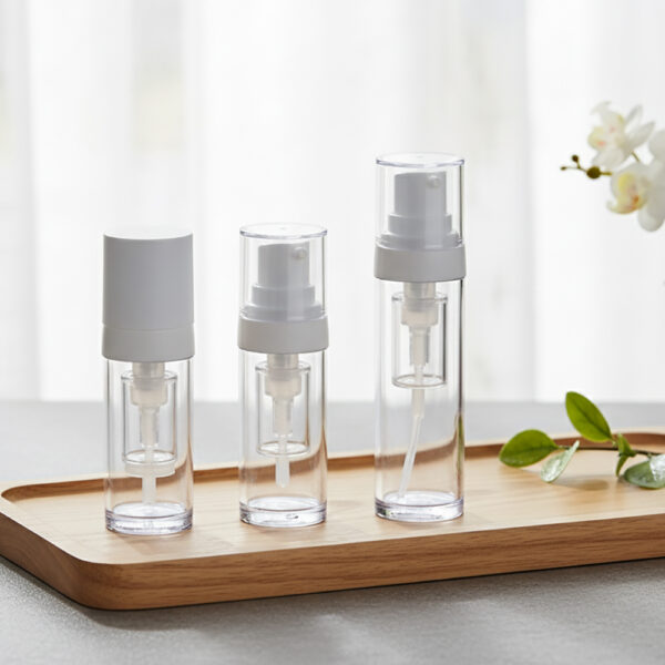 Double Chamber Powder Oil Mixing Bottle Two-in-one Mixing Pump Water Powder Mixed Essence Serum Bottle