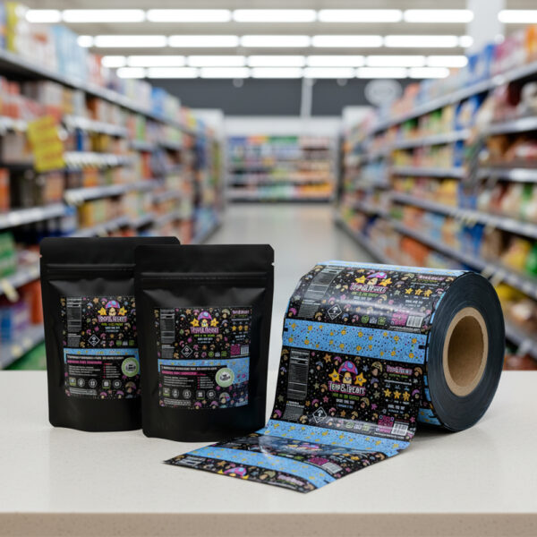 Transparent High Clarity Roll Film for Automatic Packaging Machine Chocolate Display Packaging Food Wrapping Material